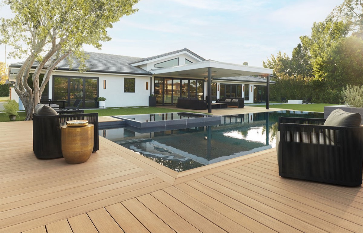 Pool and outdoor living space